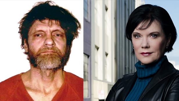 Mug shot of Ted Kaczynski [FBI]; Candice DeLong [courtesy Candice DeLong]