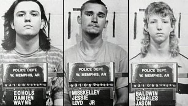 Damien Echols, Jessie Misskelley, Jason Baldwin in 1993 [West Memphis Police Department]