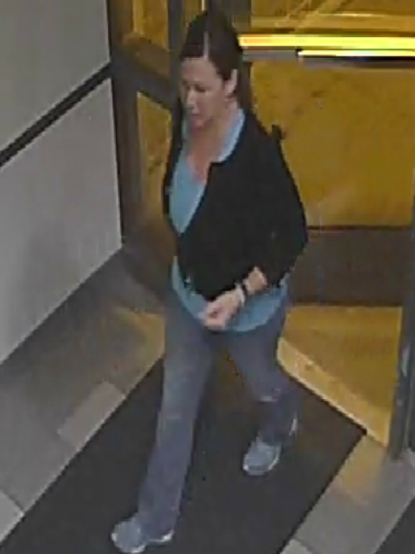 Cathryn Gorospe at the Flagstaff Jail on October 6, 2017, bailing out Charlie Malzahn 