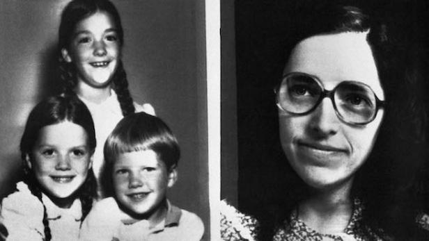 Members of the David Hendricks family of Bloomington, Ill., who were discovered murdered in their beds in shown in an undated photo. The children are, left, Grace, age 7; right, front is Ben, age 5 and rear is Rebecca, age 9. The mother is 30 year old Susan Hendricks.  The father was away on business and returned shortly after the discovery.