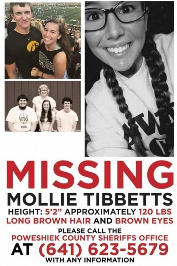 Mollie Tibbetts Missing Poster [Iowa Department of Criminal Investigation]