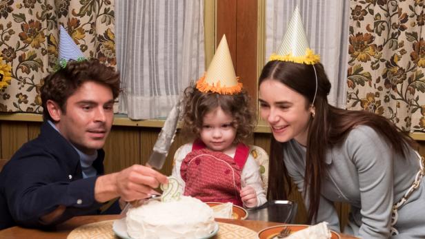 Zac Efron, Marcie Carmosino, Lily Collins in Extremely Wicked, Shockingly Evil and Vile [Brian Douglas/Courtesy of Sundance Institute]