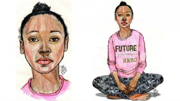 Sketches of girl later IDed as Trinity Love Jones [Los Angeles Sheriff's Department]