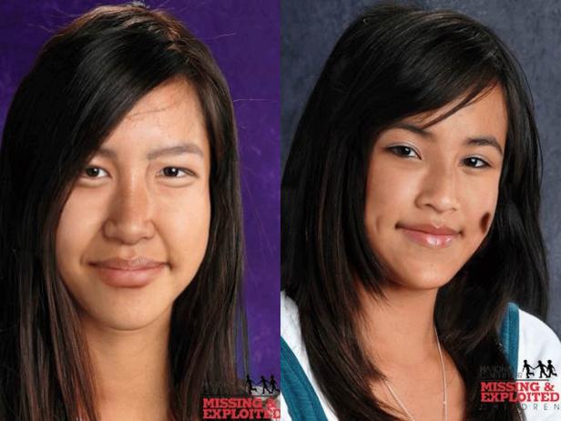 Faloma Luhk, image enhanced to age 15; Maleina Luhk, image enhanced to age 14 [NCMEC]