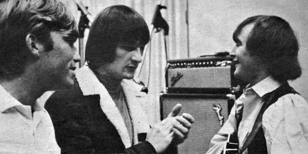 Terry Melcher in the studio with the Byrds [Wikimedia Commons/KRLA]