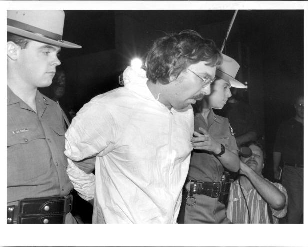 The arrest of Joel Rifkin [Joe DeMaria/New York Post Archives /(c) NYP Holdings, Inc. via Getty Images]