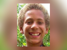 Jaliek L. Rainwalker, pictured here, is biracial (Black and white) and has green eyes. He was 5'6" at the time of his disappearance.