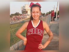 High school cheerleader Tristan Dilley, pictured here, was found murdered in her bed on Oct. 1, 2017.