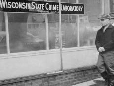 (Original Caption) Edward Gein, owner of Plainfield, Wisconsin farm where butchered body of Mrs. Bernice Worden was discovered hanging in a shed, is shown as he was taken to the state crime laboratory to face a lie detector test. Intensive detailed questioning on the lie detector was begun after preliminary tests proved him to be a suitable subject, cooperative and able to answer simple questions coherently. Results of the test have not been revealed.