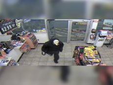 Scream Mask Gas Station Robber