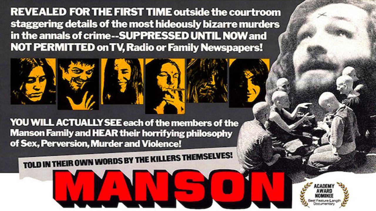 Manson 1973 Official Movie Poster Promotional Image