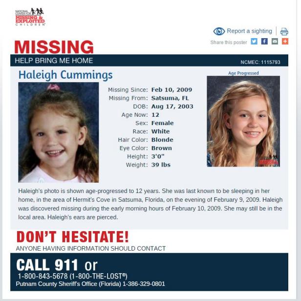 What Happened To Haleigh? 5-Year-Old Florida Girl Went Missing Day Of ...