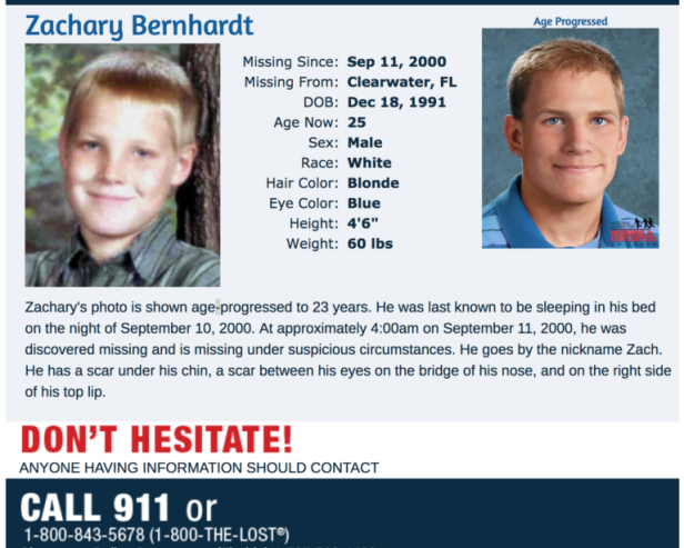 What Happened To Zachary Bernhardt? 8-Year Old Vanished Without A Trace ...