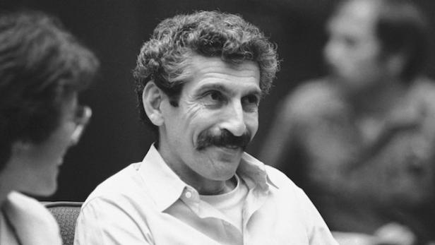 Angelo Buono, accused Hillside Strangler, is all smiles prior to hearings in Los Angeles, on Monday, July 14, 1981 during which prosecutors recommended that murder charges be dismissed against him. The recommendation came after surprise switches in testimony from star witness Kenneth Bianchi, Buono'­s cousin.