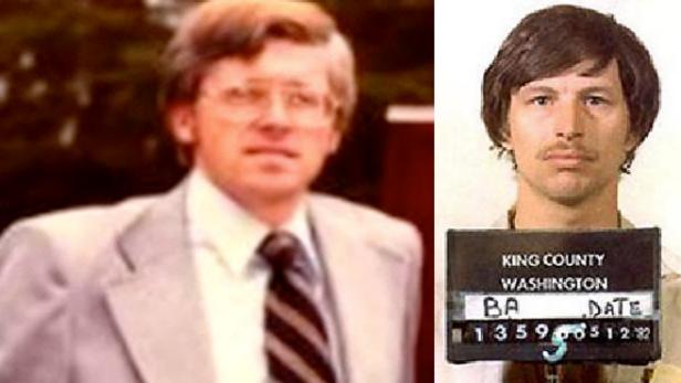 Ted Bundy worked with detective Robert Keppel (left) to help understand the sick mind of Gary Ridgway (right)