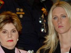 Amber Frey and Gloria Allred during the Scott Peterson trial