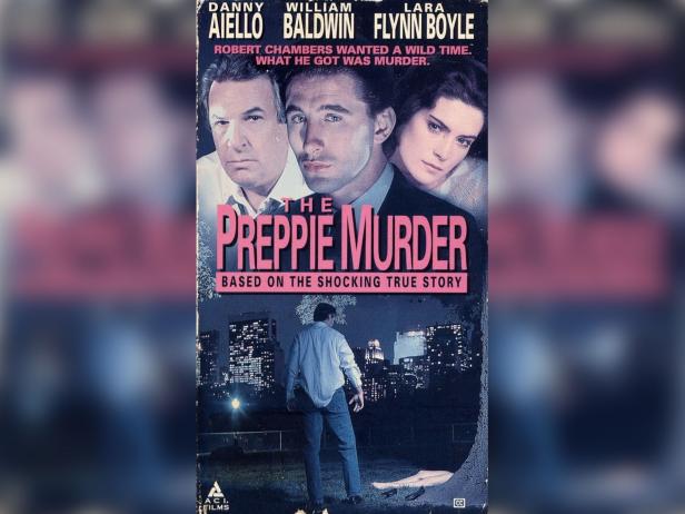 VHS cover of the 1989 TV movie The Preppie Murder