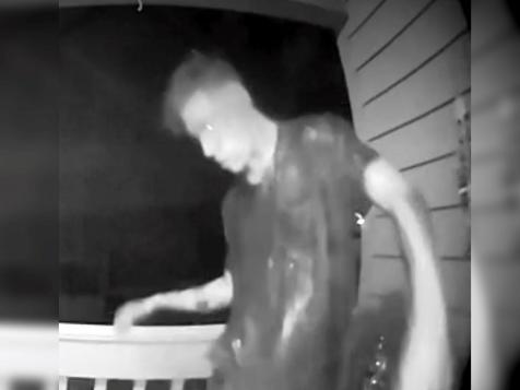 Caught On Camera: Man Who ‘Looked Like The Walking Dead’ Tries To Break Down Woman's Front Door