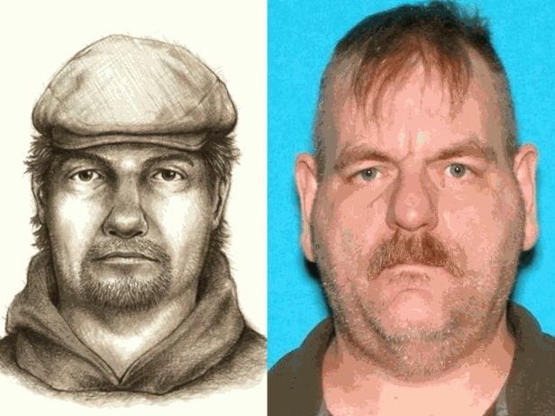 Delphi suspect sketch [FBI]; Charles Eldridge [Randolph County Sheriff’s Department]