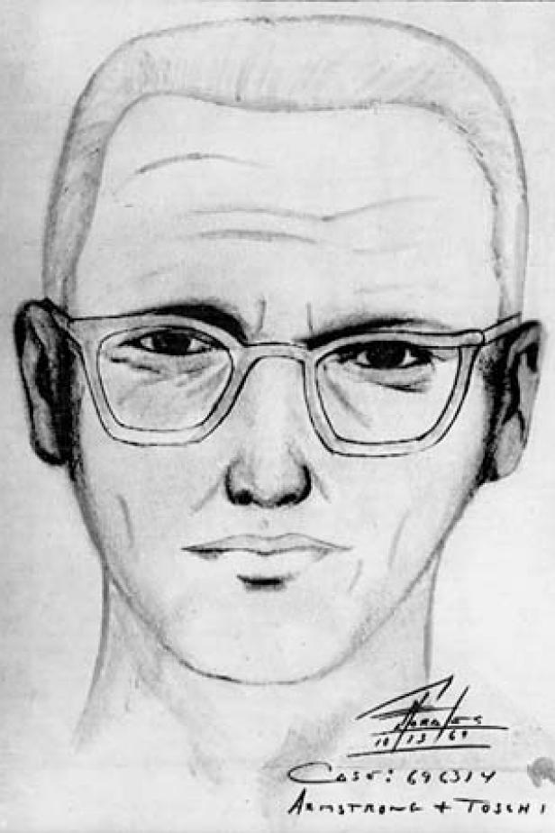 Police sketch of the man suspected of being the "Zodiac Killer," 1969 [San Francisco Police Dept]