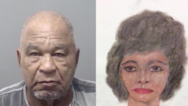 Samuel Little [Wise Coutny Jail]; sketch of murdered woman [FBI]