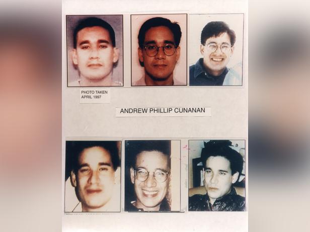 FBI Wanted poster images of Andrew Cunanan [Wikimedia Commons]