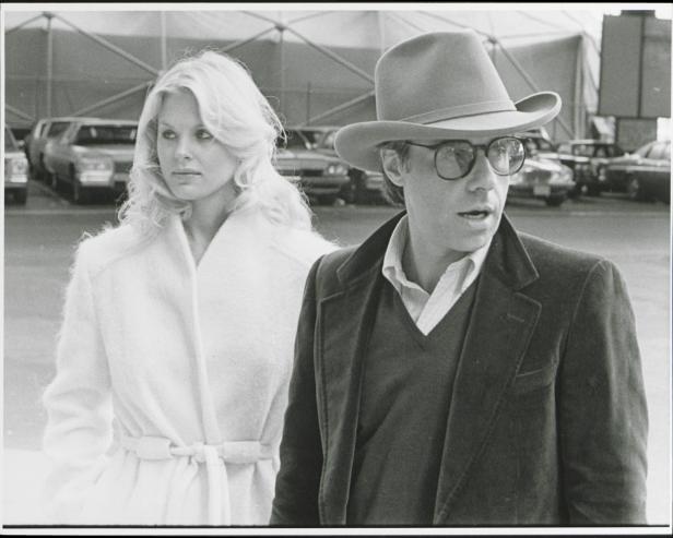 Dorothy Stratten and Peter Bogdanovich on location of their film "They All Laughed," 1980 [The LIFE Picture Collection via Getty Images]