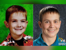 Timmothy's photo is shown age-progressed to 16 years. He is missing from Aurora, Illinois, but was last seen at a water park in Wisconsin Dells, Wisconsin. [via National Center for Missing & Exploited Children]
