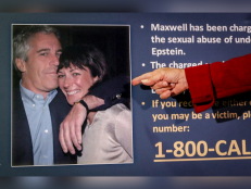 In this July 2, 2020, file photo, Audrey Strauss, acting U.S. attorney for the Southern District of New York, points to a photo of Jeffrey Epstein and Ghislaine Maxwell during a news conference in New York. Maxwell, Epstein's former girlfriend, claims a guard physically abused her at the federal prison in Brooklyn where she's being held. Maxwell's lawyer told a judge in a letter Tuesday, Feb. 16, 2021, that British socialite who has pleaded not guilty to recruiting girls for Epstein to sexually abuse in the 1990s, is losing weight, hair and her ability to concentrate and prepare for trial. 