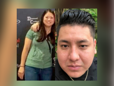 Hannah Choi (l) was last seen March 5, 2022 in the Alexandria section of Fairfax County. Hannah is 5’4”, 125 lbs. She has brown eyes and black hair. Hannah has a tattoo of a Chinese symbol on her ankle. Joel Mosso Merino (r) is suspected in her murder. He has black hair and brown eyes.