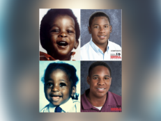 Christoper Dansby shown as a toddler and age progressed to 26 years. Dansby is a Black male with black hair and brown eyes. Also shown, Shane Walker as a toddler and age progressed to 28 years. Walker is a Black male with brown eyes. Both Walker and Dansby disappeared in 1989 from a NYC park.
