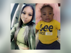 On April 19, Alexis Morales [left], pictured here in a green shirt, was found dead in her SUV. Her 5-month-old son, Messiah Morales [right], was found with her and still alive. 