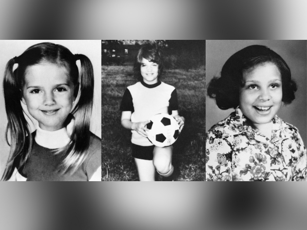 Lori Lee Farmer, 8, [left] Michelle Guse, 9, [middle] and Doris Denise Milner, 10, [right] were sexually assaulted and murdered at Camp Scott in Oklahoma in 1977.