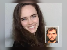Former Kansas soccer player Regan Gibbs, 25, [main] was murdered on May 16, 2022. Her husband, Chad Joseph Marek [inset], is being accused of her murder. 
