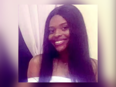 TiJae Baker, 23, was last seen wearing a white top, a black sweater, and gray shorts. She has brown eyes and black hair, and she is approximately 5 feet 7 inches tall and weighs around 130 pounds. 