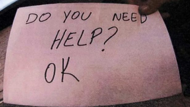 Stepdad Convicted After Restaurant Manager Held Up Sign Asking Child If He Needed Help
