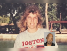The body of 30-year-old Sherri Herrera [main] was found along a freeway onramp on March 30, 1993. Now, nearly 30 years later, former truck driver Douglas Thomas [inset] has been charged with her murder. 