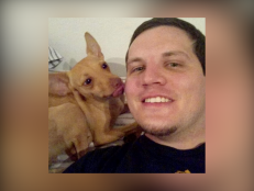 Michael Agerter, seen here smiling with his dog, was murdered in December 2016.