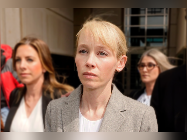 Sherri Papini of Redding leaves the federal courthouse after her arraignment in Sacramento, Calif., Wednesday, April 13, 2022. 