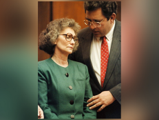 In this 1990 file photo, Blanche Taylor Moore, left, reacts with her attorney David Tamer as she is sentenced to death in Winston-Salem, N.C. 