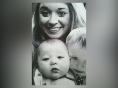 23-year-old Keara Hazel with her two sons, Kayden, 3, and Jaylynn, 9 months old.