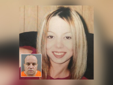 Rebekah Gould [main] was murdered in 2004. In 2022, William Miller [inset] was sentenced for her murder. 