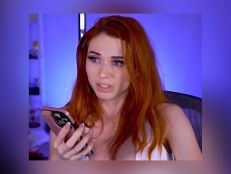 Kaitlyn ‘Amouranth’ Siragusa on a Twitch stream in which she alleges abuse from her husband. 