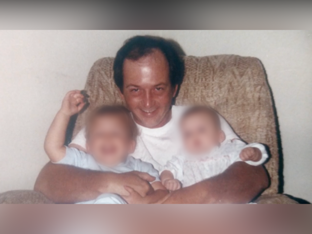 Bill Hudnall, pictured here with his two children, was murdered by his daughter on June 9, 2011.