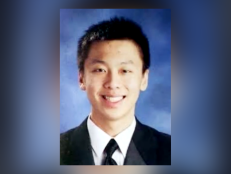 Michael Deng, 18, pictured here smiling, died after a hazing ritual with her fraternity in 2013.