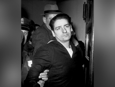 This Feb. 25, 1967, file photo shows self-confessed Boston Strangler Albert DeSalvo minutes after his capture in Boston. DeSalvo confessed to the string of 1960s killings but was never convicted. 