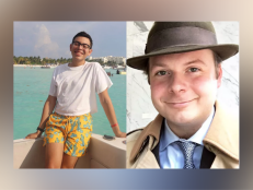 Julio Ramirez [left] was found dead in a taxi in April 2022 following a night out at a gay bar in Manhattan. Five weeks later, John Umberger [right] was found dead after a night out in the same area. 