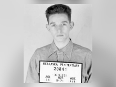 William Leslie Arnold, pictured here at age 16, was sentenced to life in prison in 1959 for murdering his parents.