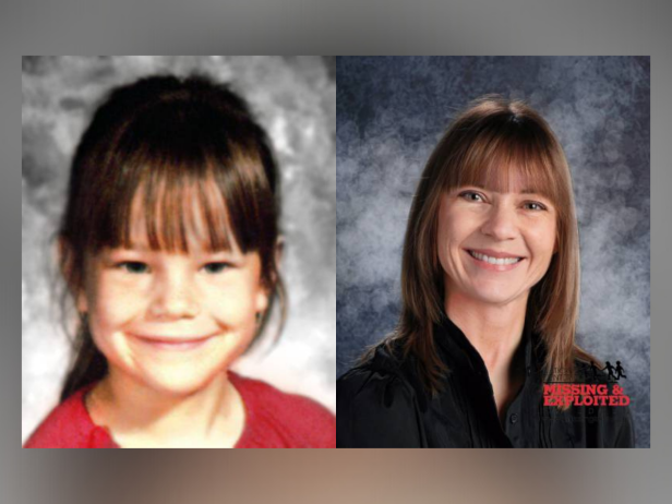 Ilene Rebecca Scott at 6 years old circa 1980 [left]; An age-progressed photo of what Ilene Rebecca Scott would look like at 38 years old [right].