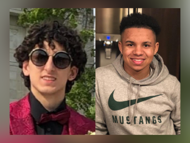 Dominic Russo [left] and Davion Flanagan [right], were pronounced dead at the scene of an intentional crash by Mackenzie Shirilla.